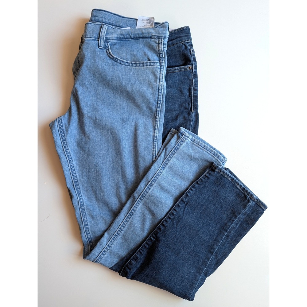 Levi's Slimming Skinny Jeans Bundle 2 Pairs Blue Denim Size 32 Womens NWOT